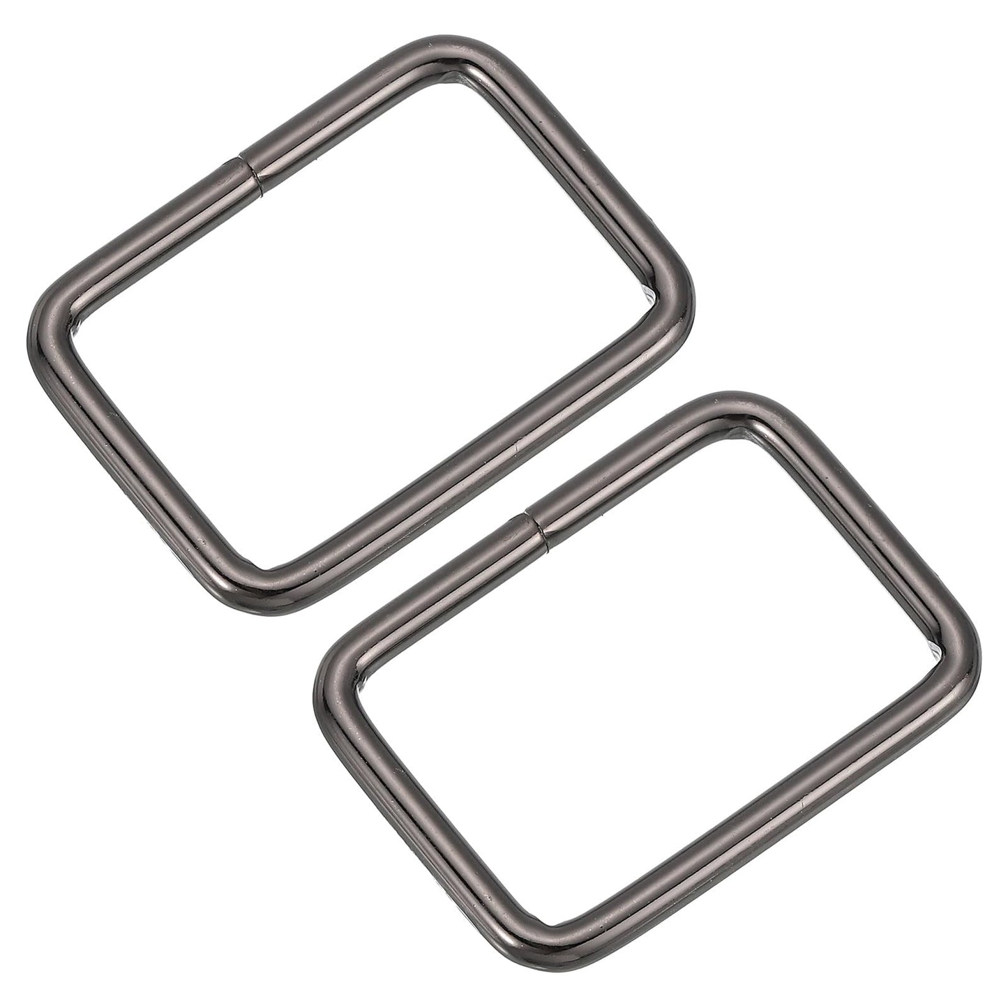 uxcell Metal Rectangle Ring, Metal Rectangular Buckle Webbing Strap Fastener for Belt DIY Accessories BST326L