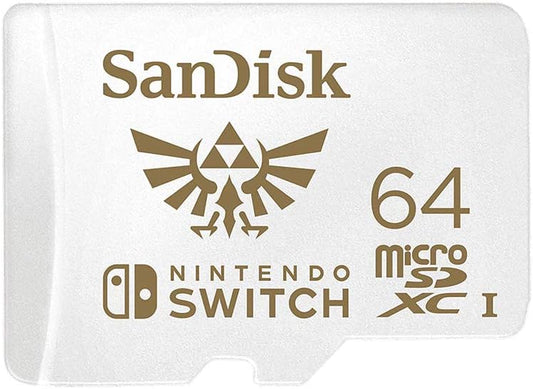 SanDisk 64GB microSDXC UHS-I card for Nintendo Switch - SDSQXAT-064G-GN6ZA