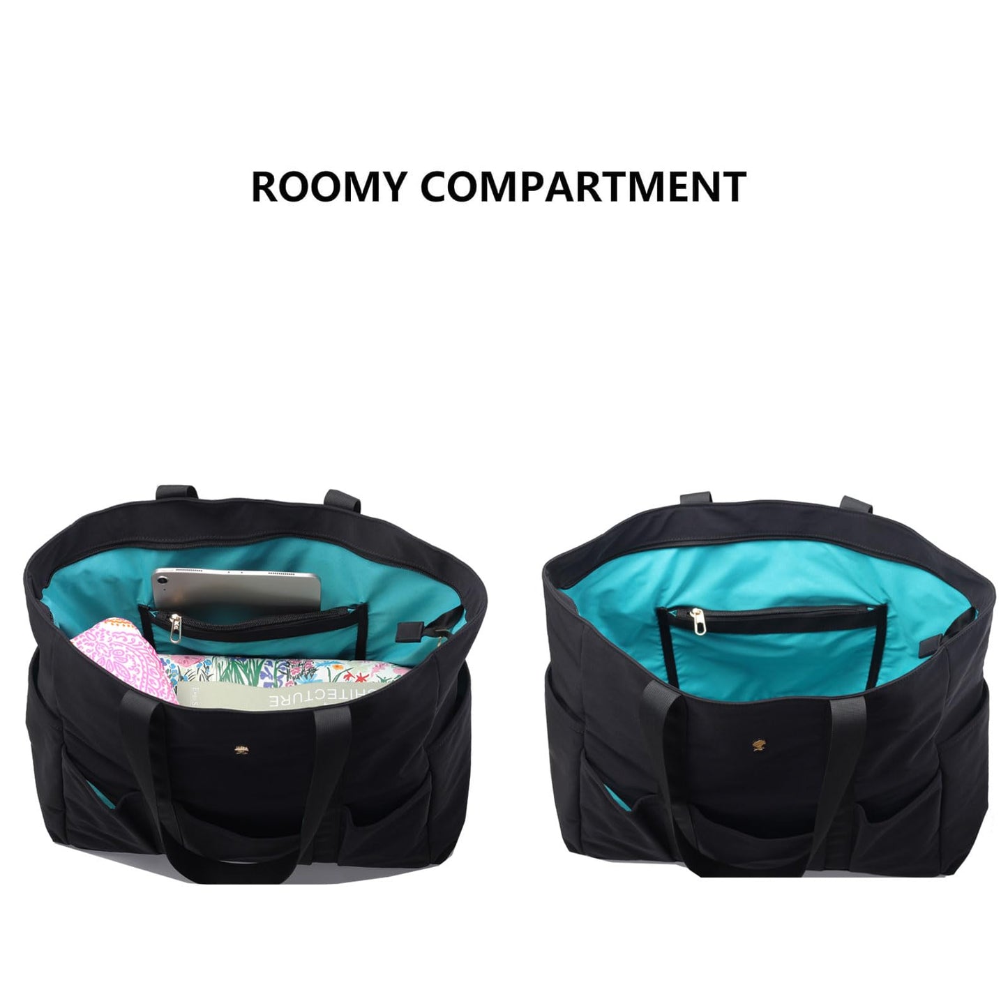 ESVAN Utility Tote Bag Weekender Duffle Bag with 13 Pockets - Perfect for Travel, Work, Gym, Beach, Teachers, and Nurses BST326H