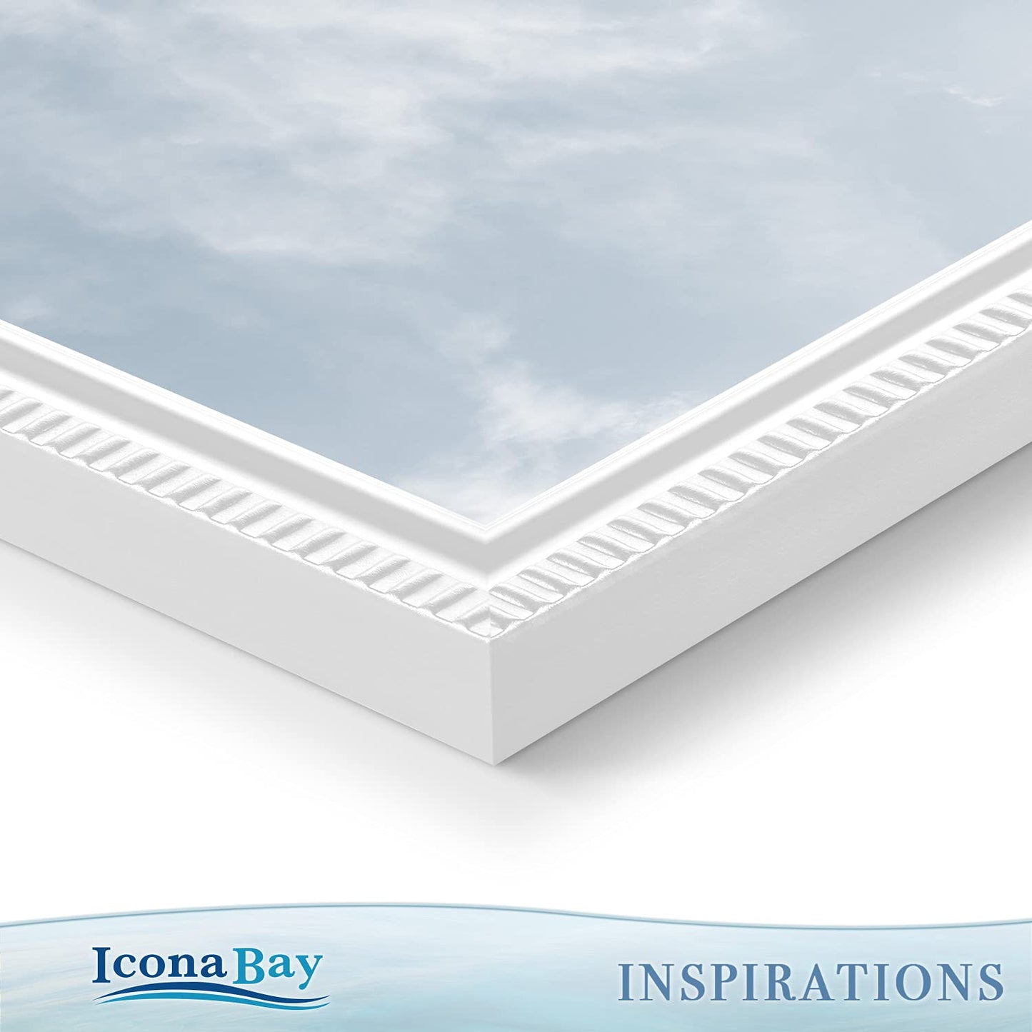 Icona Bay Combination White Picture Frames Set - 10 PC (Five 4x6, Three 5x7, Two 8x10), Inspirations Collection Multi-Pack for Contemporary Wall Gallery BST220