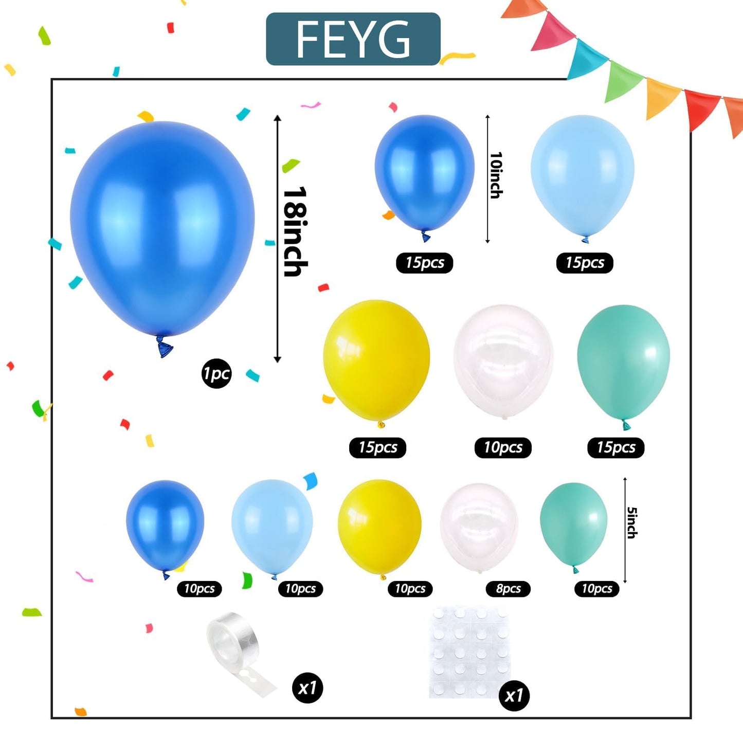 Dusty Green Blue Balloon Arch Kit, Fog Green Dusty Water Blue Beige Ivory Latex Balloons Garland Kit for Women Men Neutral Birthday Wedding Baby Bridal Shower Jungle Safari Party Decorations WN420