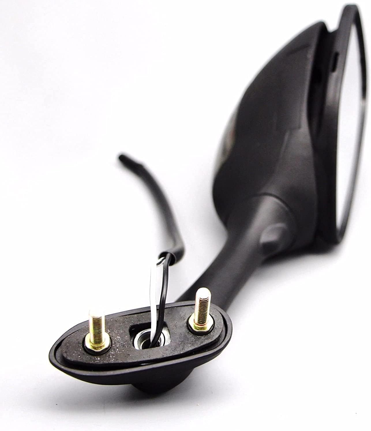 MZS Motorcycle Turn Signal Mirrors Rear View Side Integrated Light Black Compatible with GSXR600 GSXR750 GSXR 600 750 06-18 / GSXR1000 GSXR 1000 02-17 / SV650 SV650S 03-08 / SV1000 SV1000S 03-07