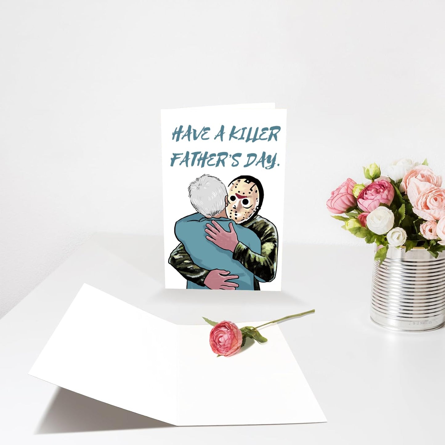 Funny Fathers Day Card for Dad Stepdad Bonus Dad Husband Grandpa, Humorous Happy Father's Day Card Gift from Son Daughter Grandson Granddaughter, Unique Fathers Day Card for Him BST202