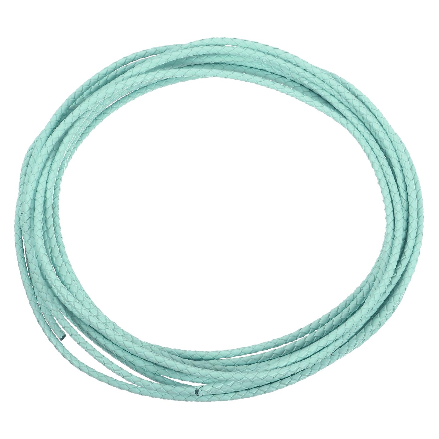 uxcell Leather Cord, 2.2 Yards 4mm Dia Braided String Strip for Purse Handbag Shoelace DIY Crafts Bracelet Making, Yellow BST326L