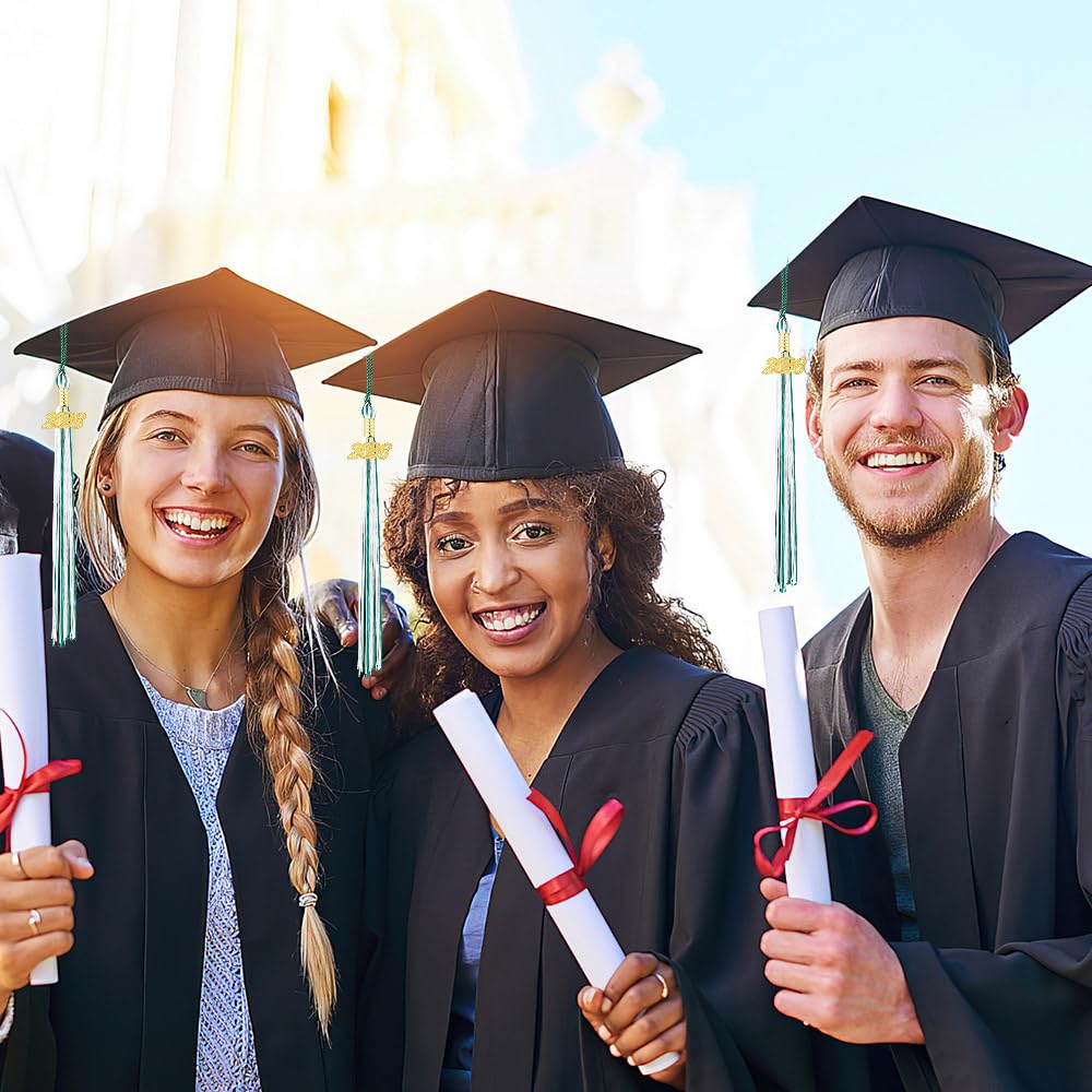 2026 Tassel Graduation 2 Pcs, 2026 Tassel Charm, Green Tassels, Graduation Cap Tassels 2026, Grad Cap Accessories for Graduate Hat Ceremonies Memorial Graduations Decorations BST220