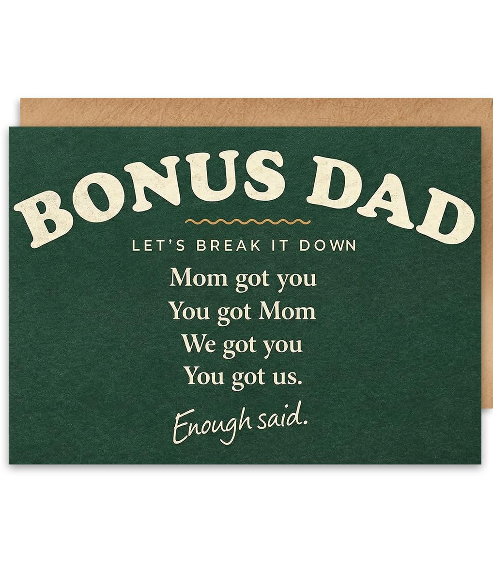 Memorial Fathers Day Card for Husband, Fathers Day Card for Husband in Heaven, Sympathy Fathers Day Gift, with Kraft Envelope and Gold Seal Sticker BST220