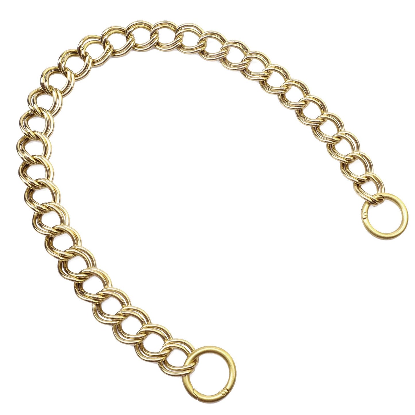 Errienpin 23.6 Inch Chunky Purse Chain Handles | Double Chain with Oversized O Ring | Short Strap Replacement for Handbags & Shoulder Bags(Antique Gold) BST220