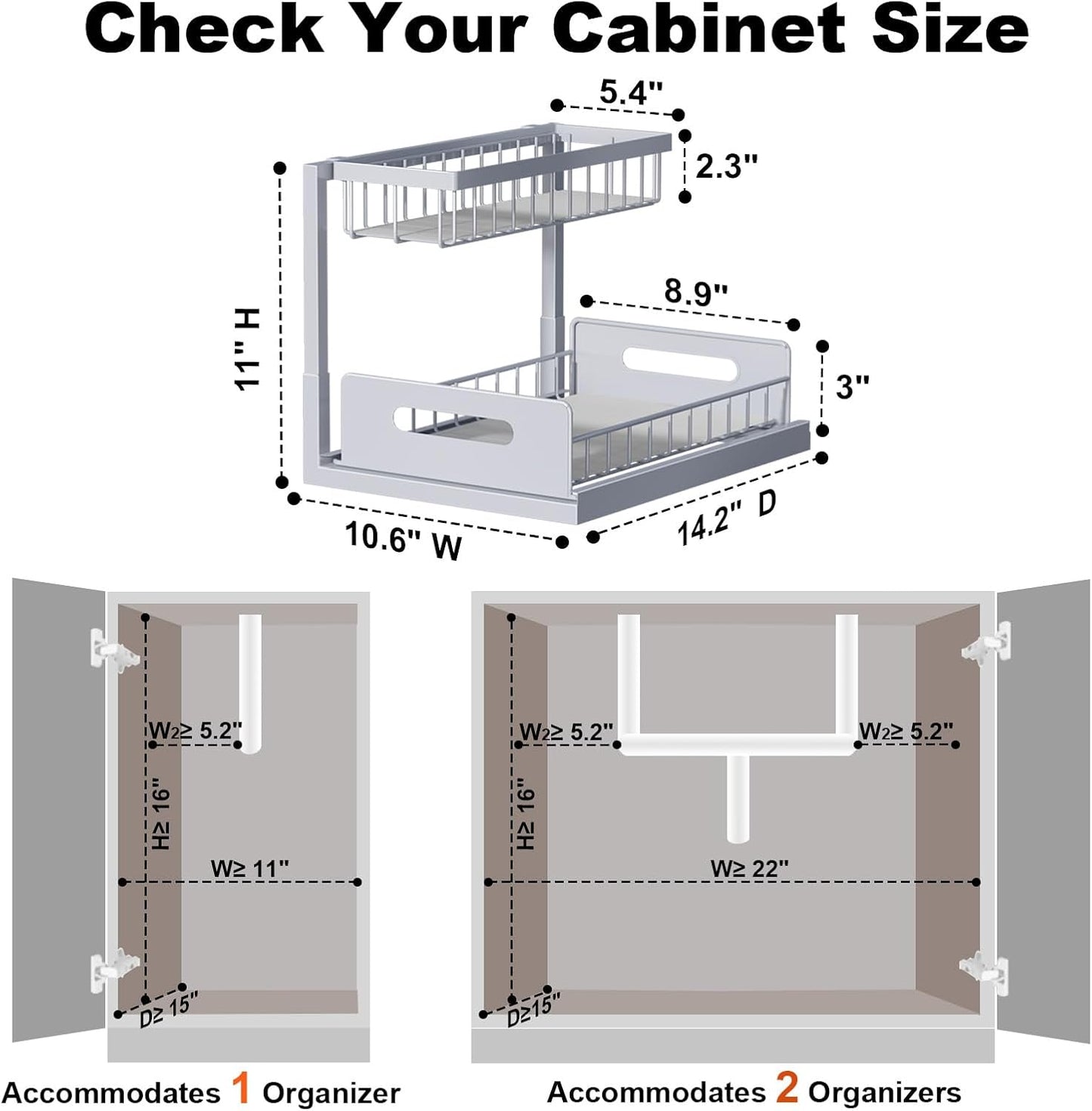 REALINN Under Sink Organizer 95-97
