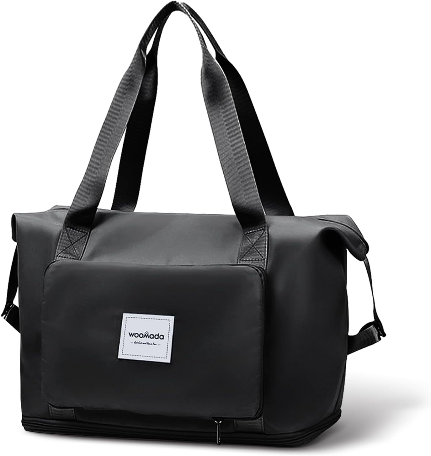 WOOMADA Foldable Travel Duffel, Weekender & Carry-On Bag with Expandable Space BST326H