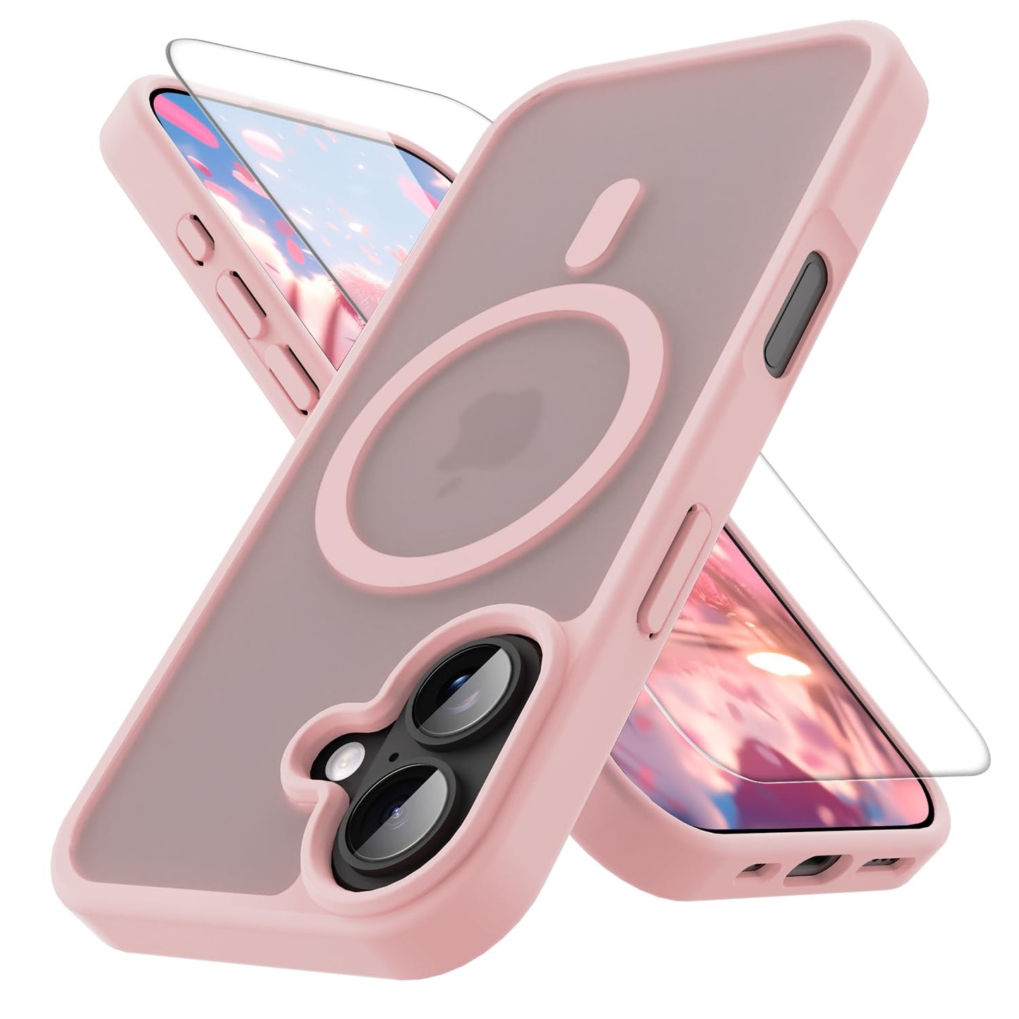 PinLiSheng for iPhone 17 Pro Max Case， Compatible with MagSafe, Shockproof Military-Grade Protection, Scratch-Resistant Back, Anti-Yellowing，Magnetic Phone Case for iPhone 17 Pro Max, Clear WN420
