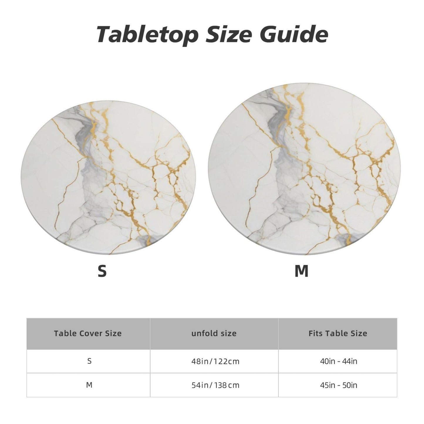 Blue Marble Rectangle Tablecloth with Elastic Edge, 5FT Table Cloths Washable Reusable Rectangular Table Cover for Kitchen Dining Party, 60" L X 30" W BST202