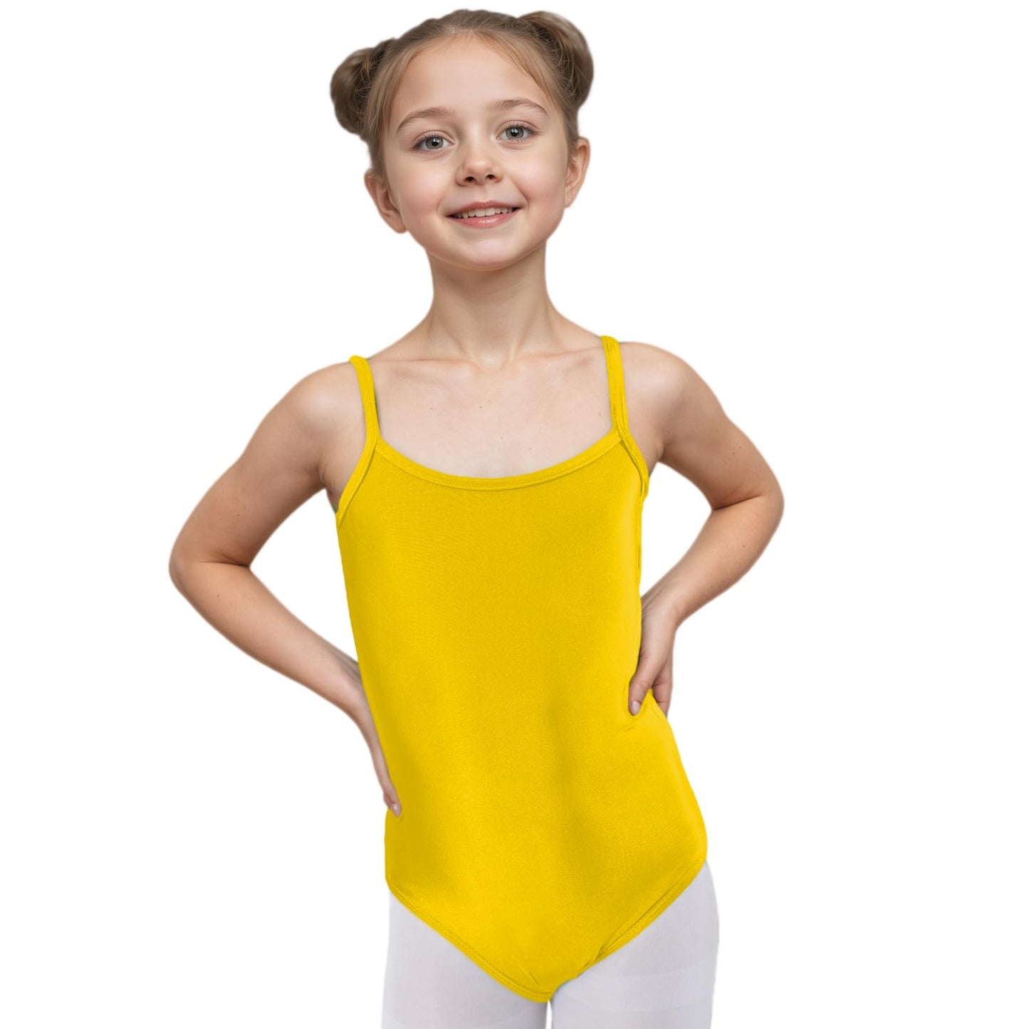 Wildarms Girls Camisole Ballet Leotard Dance Wear | Girls camisole leotard features an unlined single-layer polyester fabric designed for lightweight costume layering WN420