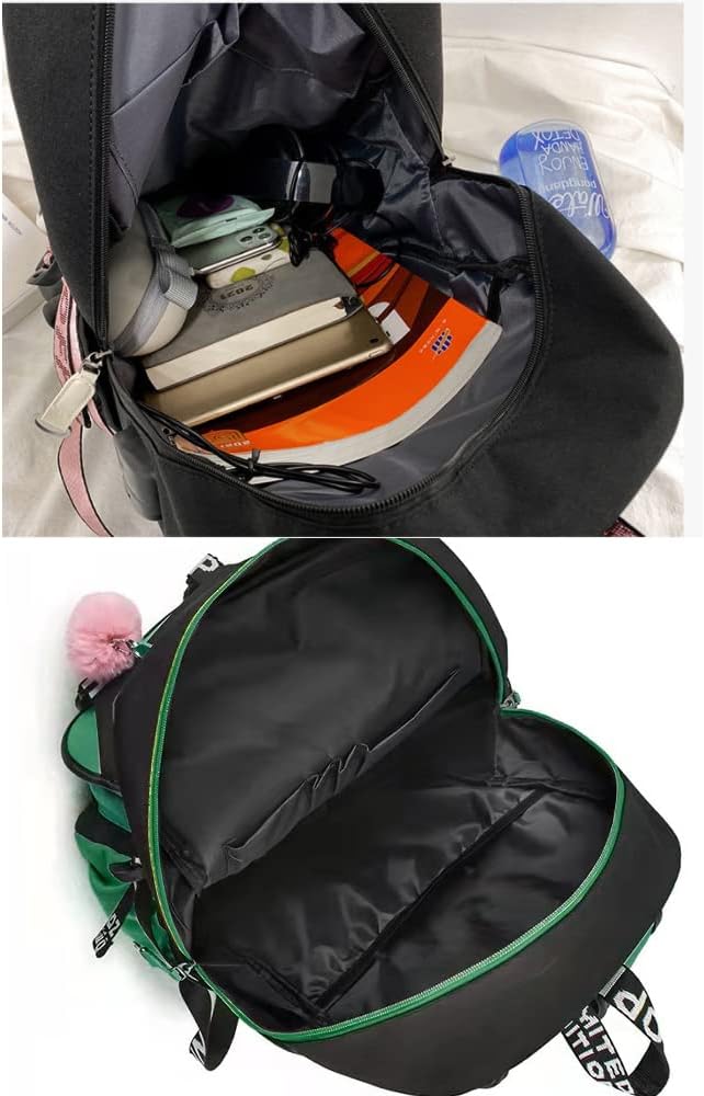 dageraad Backpacks For Teen Girls With USB Port,Kids Backpack With USB Lightweight Water Resistant Can Hold 15.6in Notebook,Tablets.Girls Backpack Can Be Used As Gift for Students Or Friends (Green) BST326H