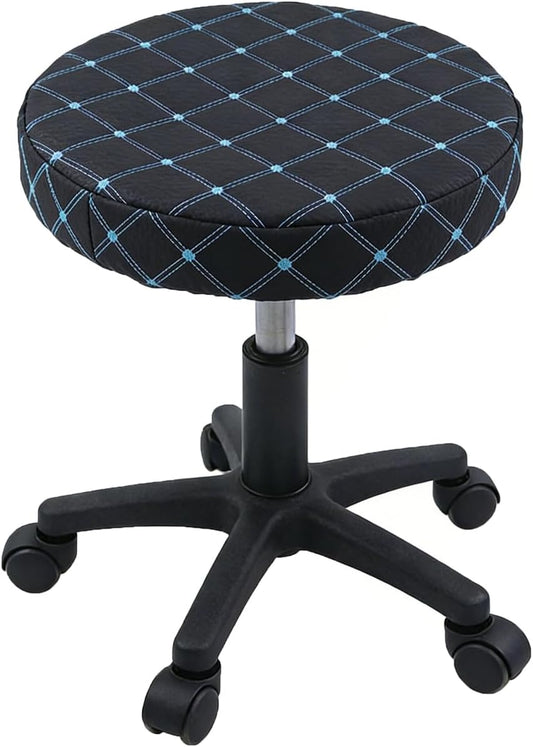 Bar Stool Cushion Round Rolling Stool Seat Cover Foam Padded Bar Stool Seat Cushions for Kitchen Island Bar Stools 13 Inch 14 Inch Metal Shop Stool Tattoo Salon Swivel Task Chair Spa Barstools BST326L