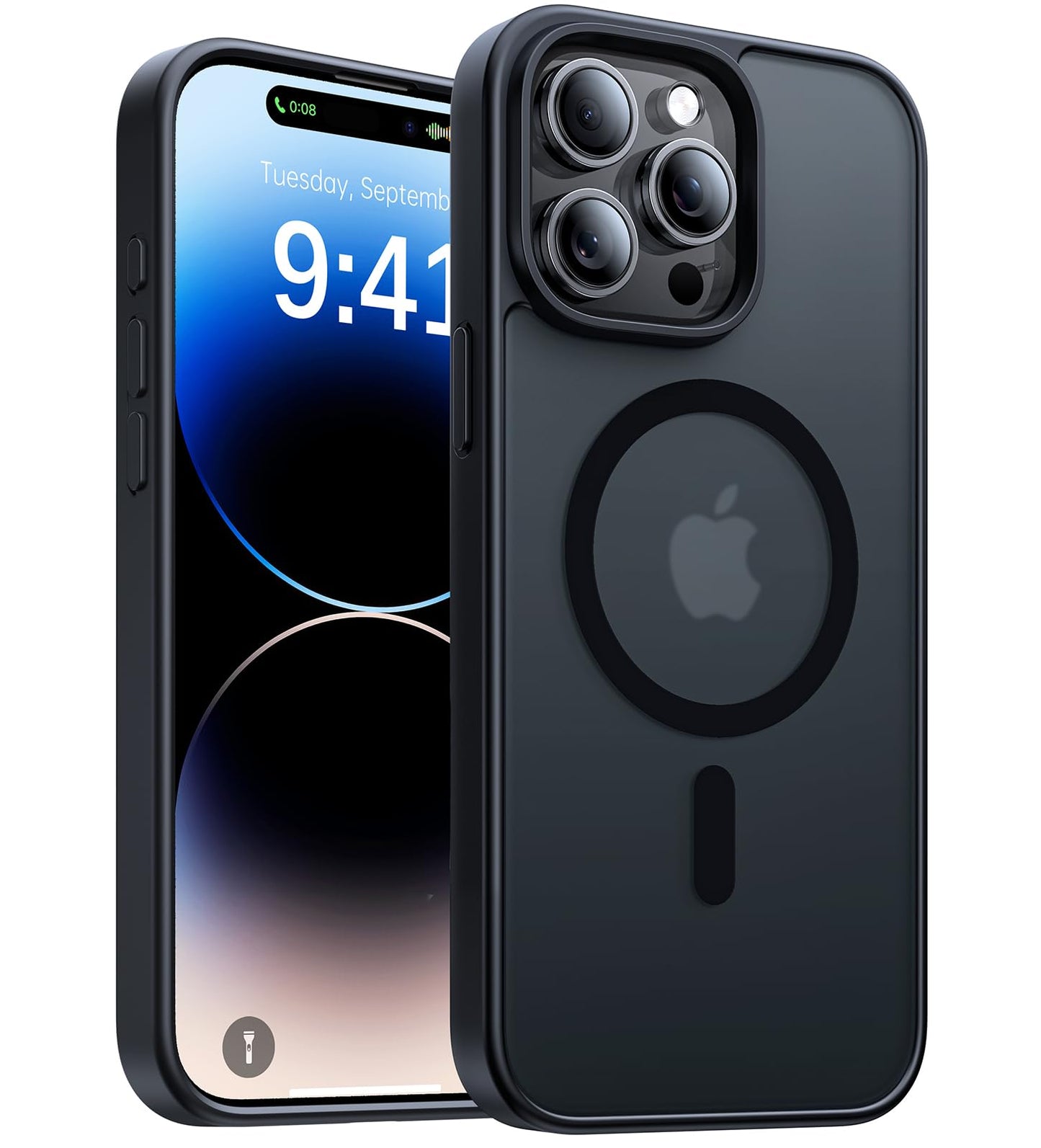 Magnetic for iPhone 17 Pro Max Case,[Anti-Slip][Compatible with MagSafe][Military Grade Drop Protection] Shockproof Protective Translucent Phone Case for iPhone 17 Pro Max Case,Wine Red WN420