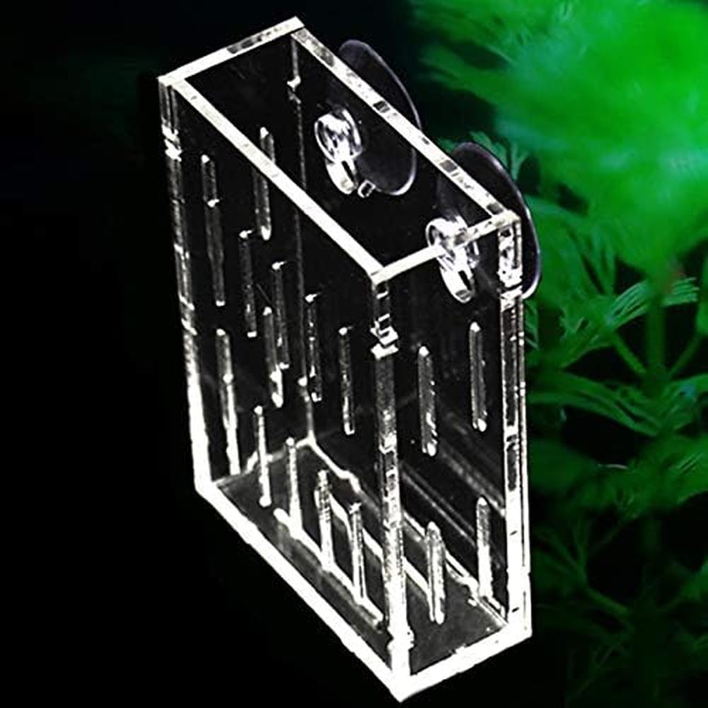 La La Pet Acrylic Mini Suction Cup for Aquatic Plants Transparent Water Plant Cup Pot Holder for Aquarium Fish Tank Decor Large BST326H