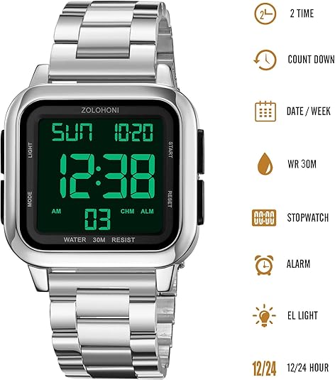 Zolohoni Men’s Digital Watch for Men 79