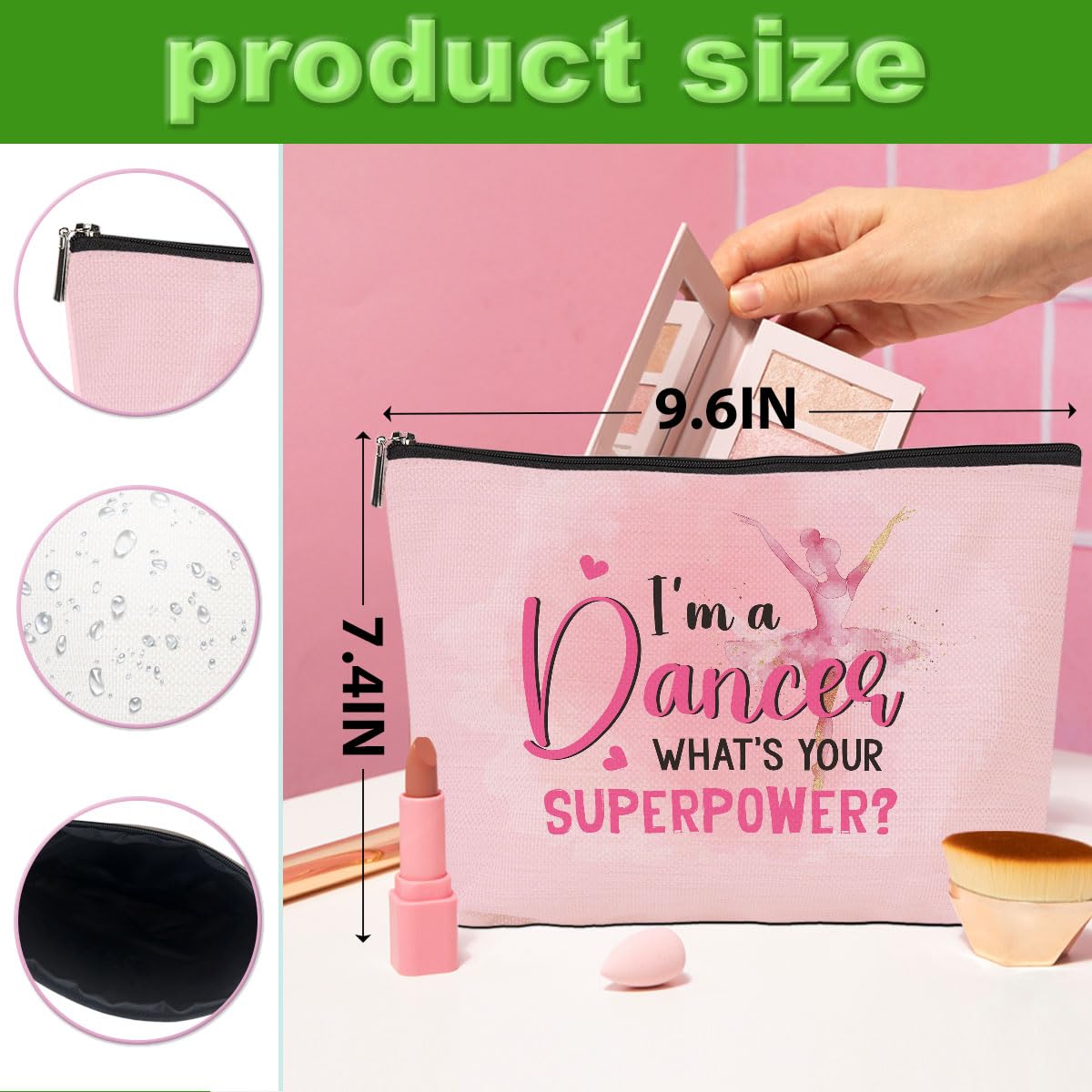 Funny Cat Gifts Makeup Bag Cat Gifts for Girls Cats Lover Cosmetic Bag | Cat Mom Gifts Cat Stuff Cosmetic Bag Toiletry Bag Zipper Pouch for Girls Female Sister Daughter Birthday Friendship BST202