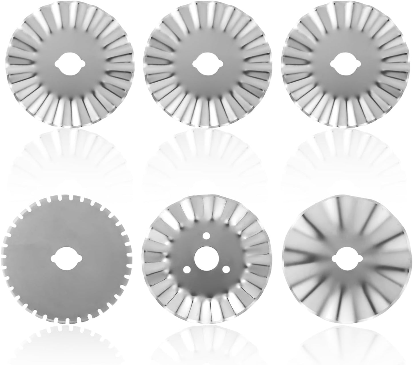 6 Pcs Rotary Cutter Blades, Rotary Cutter Blades 45mm for Quilting Rotary Blades Refill Rotary Cutter Replacement Blades for Crafts Sewing Quilting Projects BST220