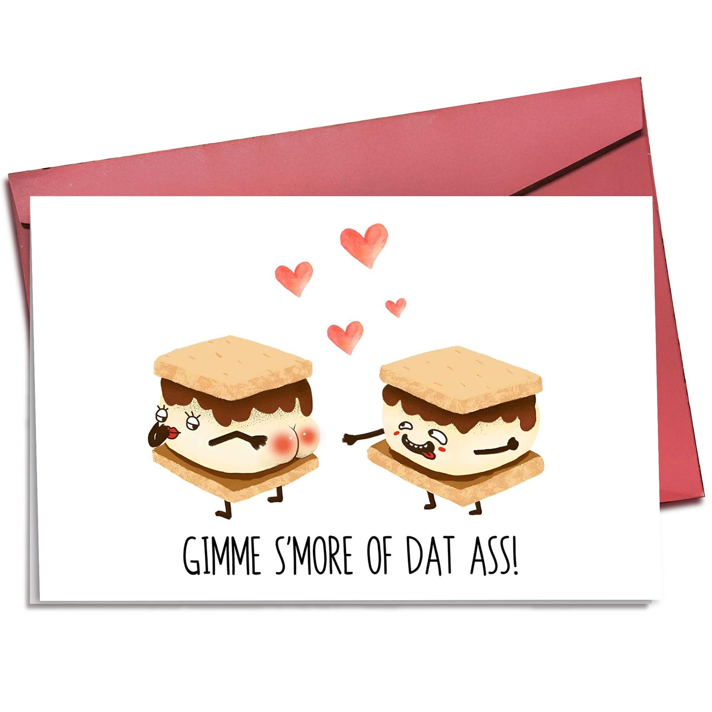 Pawzity Valentines Gifts for Him, Boyfriend, Bf, Husband, Men - Funny Valentines Card for Him - Anniversary, Birthday Gifts for Him - Single 5.3''x 8'' Funny Card with Envelope for Boyfriend, Husband WN420