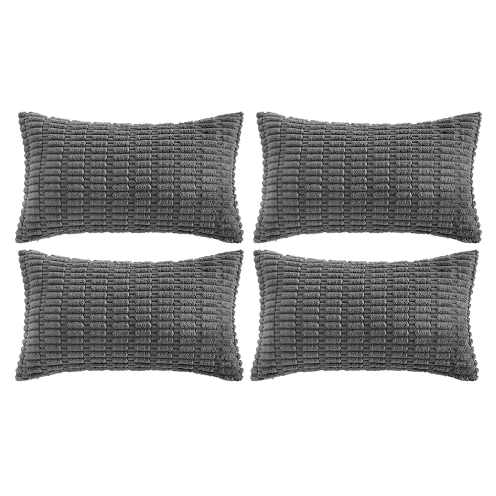 Fancy Homi 4 Packs Decorative Throw Pillow Covers for Living Room Couch Bed, Modern Farmhouse Boho Home Décor Accent Cushion Case, 26" x 26", Peach BST220