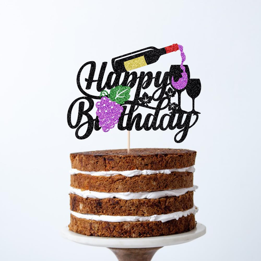 Music Happy Birthday Cake Topper，Roll Music Cake Decor Hip Hop Dancing Ball Cake Decorations，Guitar Note Birthday Party Supplies BST220