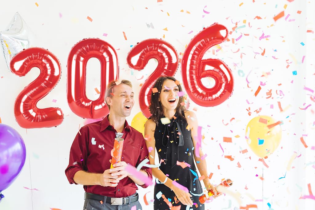 Light Brown 2026 Number Balloon, Light Brown Number Balloons 40 Inch, 2026 Balloon Birthday Decorations, 2026 Birthday Party Supplies, 2026 Graduation Party Favors, Class of 2026 Decorations BST326L