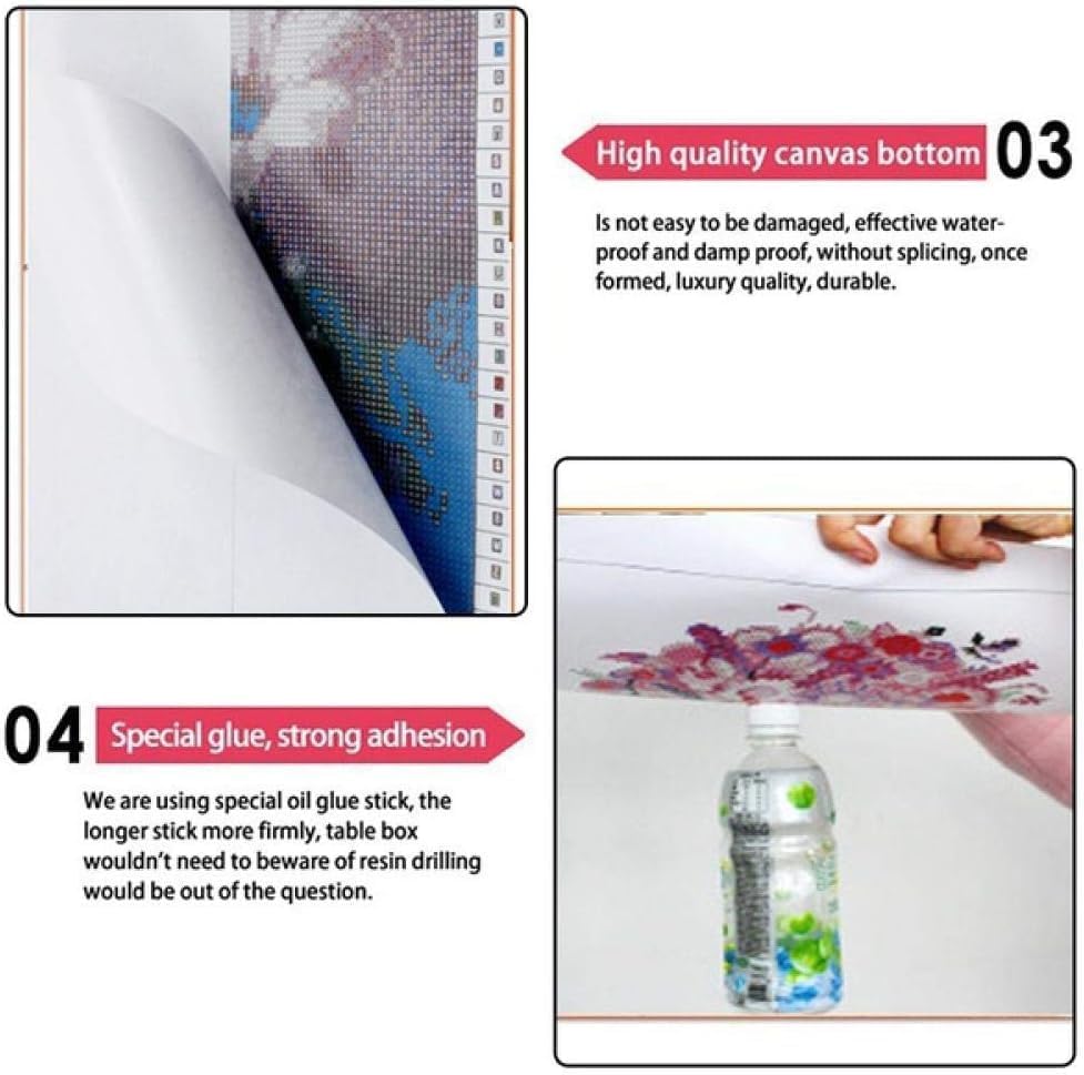 VOAA Diamond Painting Kits for Adults 5D DIY Farmhouse Countryside Landscape, 12x16 Inch Full Drill Round Diamond Art, Wheat Field Barn Beginners Craft Kit for Home Wall Decor Gift WN420