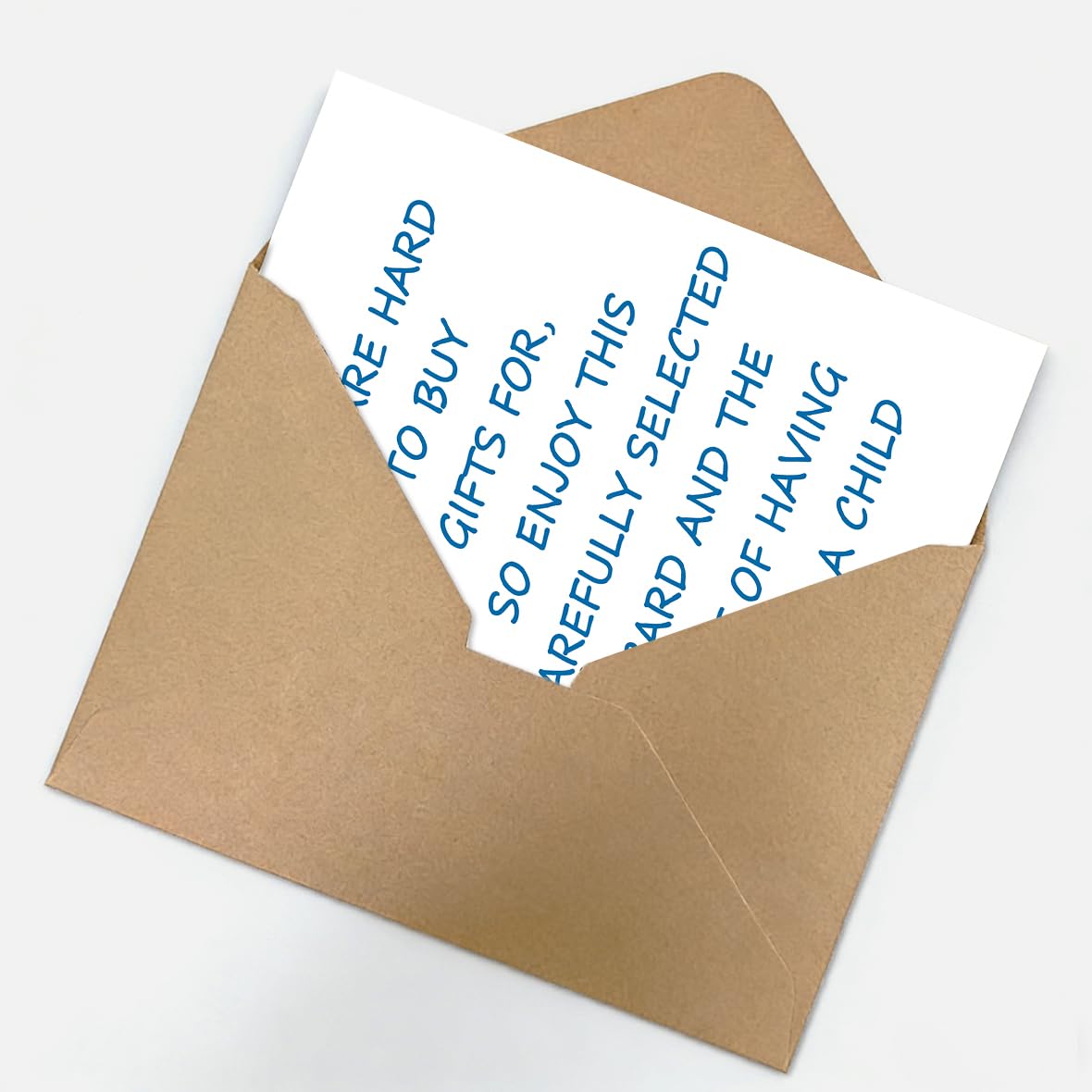 Funny Fathers Day Card for Dad, Fathers Day Gift for Dad, with Kraft Envelope and Gold Seal Sticker BST220