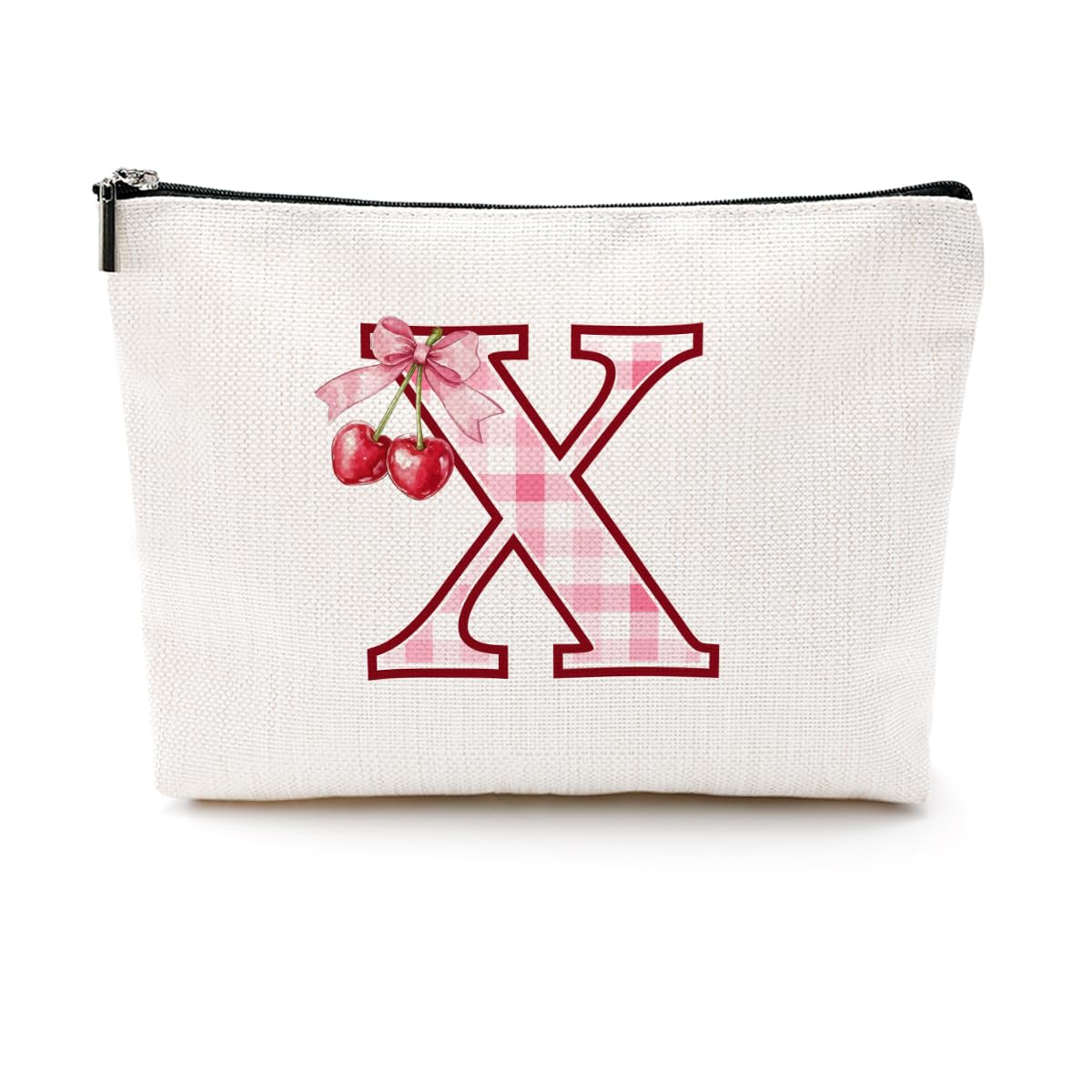 Soccer Gifts Initial Makeup Bag Soccer Girl Gifts Cosmetic Bag Letter D | Monogrammed Zipper Pouch Soccer Accessories for Girls Women Player Coaches Friend Graduation Birthday Gifts BST202