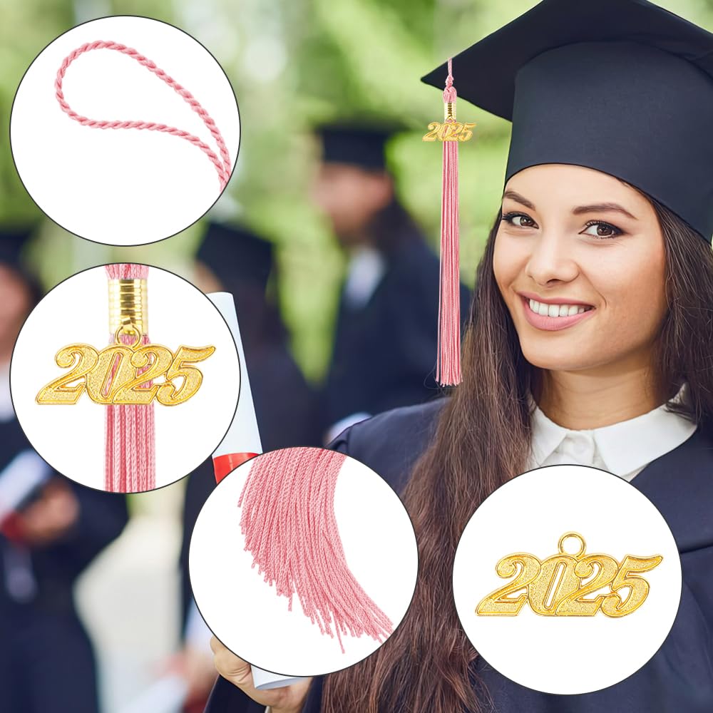 2026 Black Tassel Graduation with Charm,Graduation Cap Accessories,2026 Tassels for Caps Kindergarten Elementary School Middle School University Gifts for Students,Congrats Grad Ceremony Essentials BST220