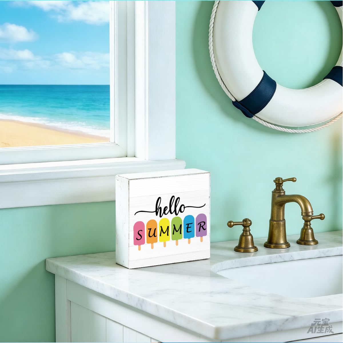 Coffee Sign Decor Sunshine Decorations for Home Office Coffees Station | Coffee Bar Decor Decorations for Home Funny Sun Table Desk Decorations Unique Housewarming Gift Ideas for Women BST202