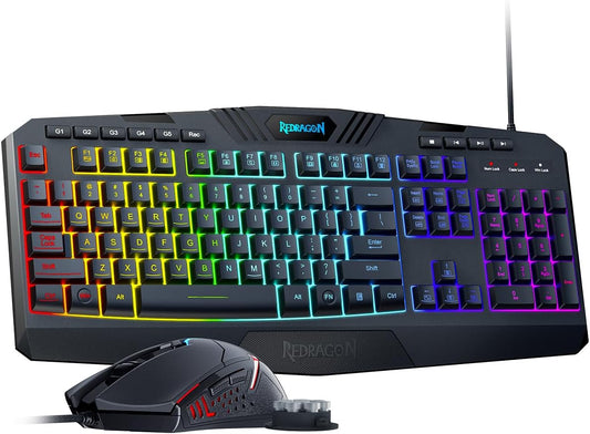 Redragon S101 Updated Programmable Gaming Keyboard and Mouse 7071