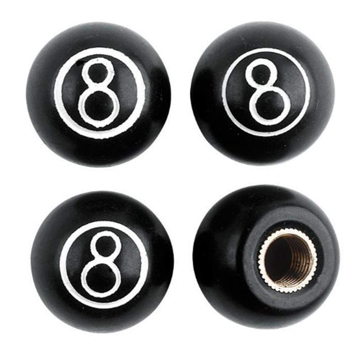 Custom Accessories 16114 Black Dice Style Valve Cap WN420