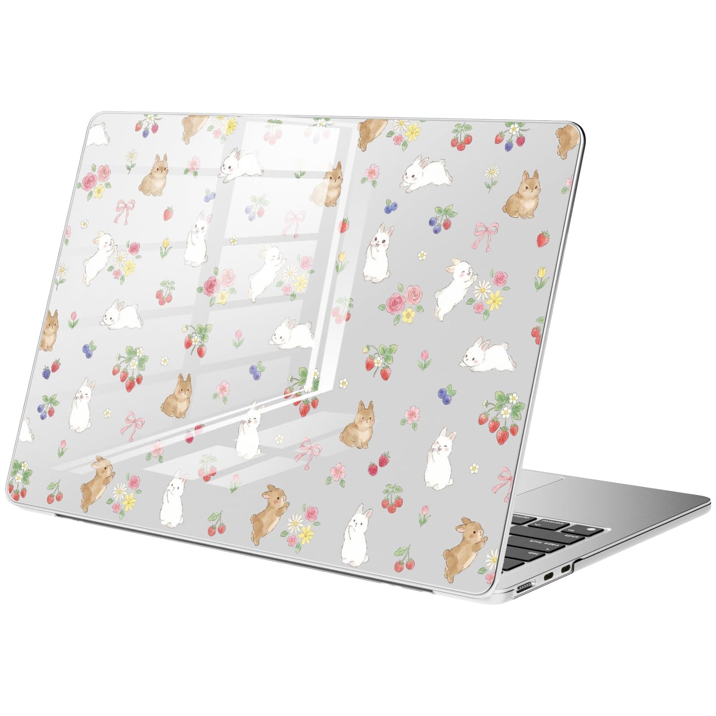 Compatible with MacBook Air 15 inch Case M5 M4 M3 M2 2026-2023 Release A3448 A3241 A3114 A2941, Cute White Polka Dot Protective Hard Shell Clear Black Cover for Mac Air 15.3 inch WN420