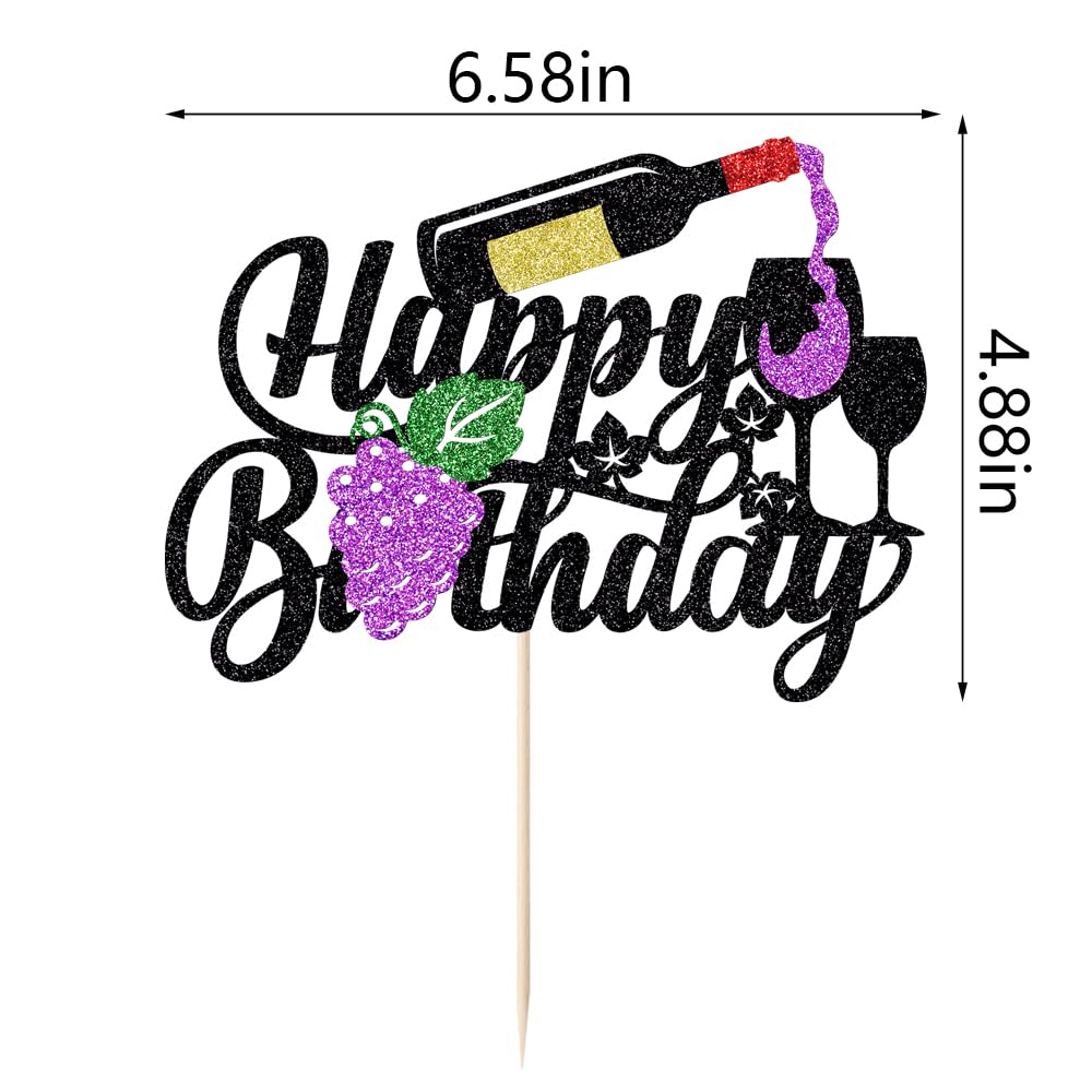 Music Happy Birthday Cake Topper，Roll Music Cake Decor Hip Hop Dancing Ball Cake Decorations，Guitar Note Birthday Party Supplies BST220