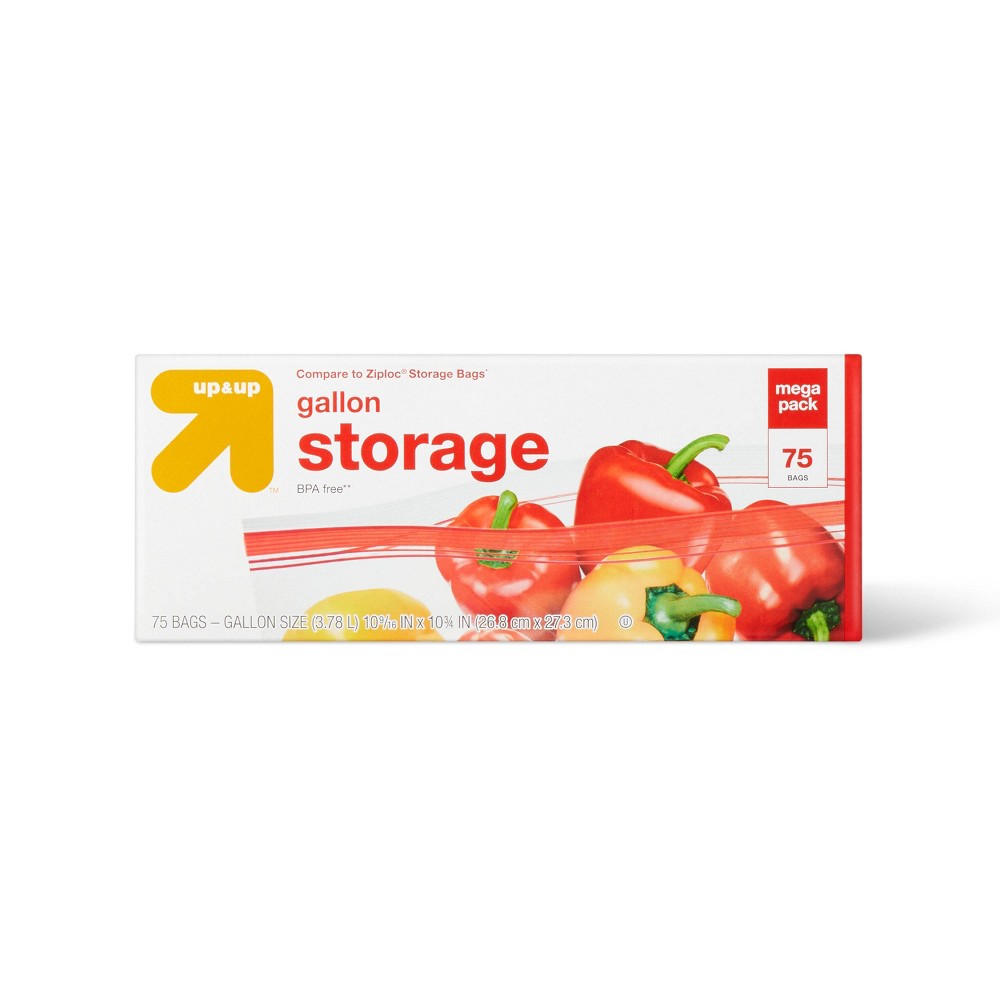 Up&up Gallon Storage Bags 75 Count