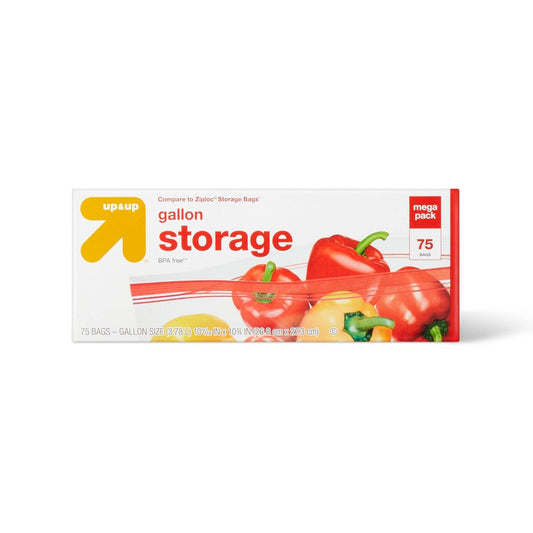 Up&up Gallon Storage Bags 75 Count
