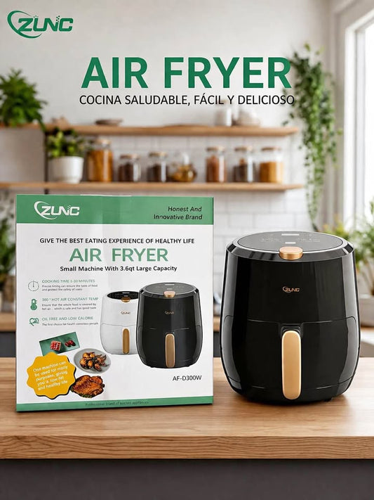 ZUNC Air Fryer 3.6Q AF-D300W Black 95-97