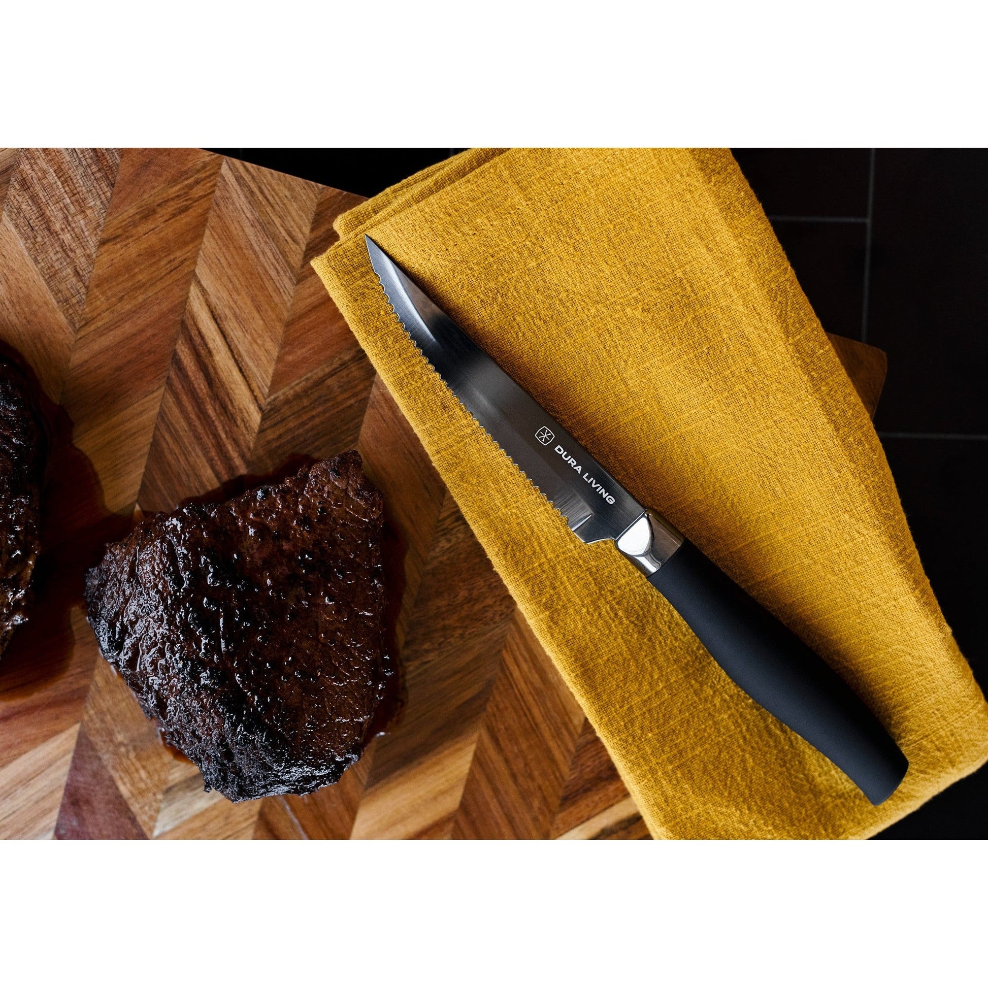 Titan Set of 4 Steak Knives - Black-3