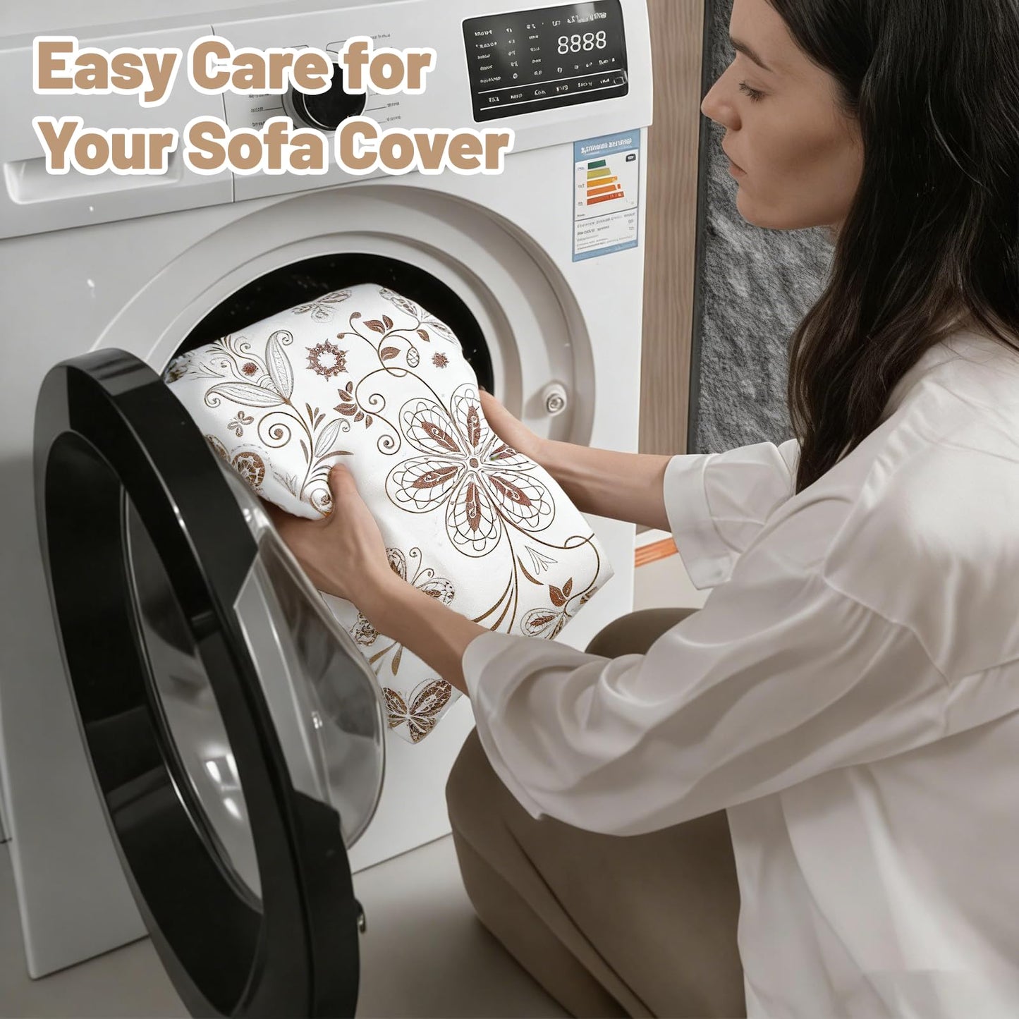 Stretch Couch Cushion Covers for Individual Sofa Seat Cushion,Washable Slipcover for Chair Loveseat Sofa,Furniture Protector Cushion Sofa Cover(Backrest or Seat) BST326H
