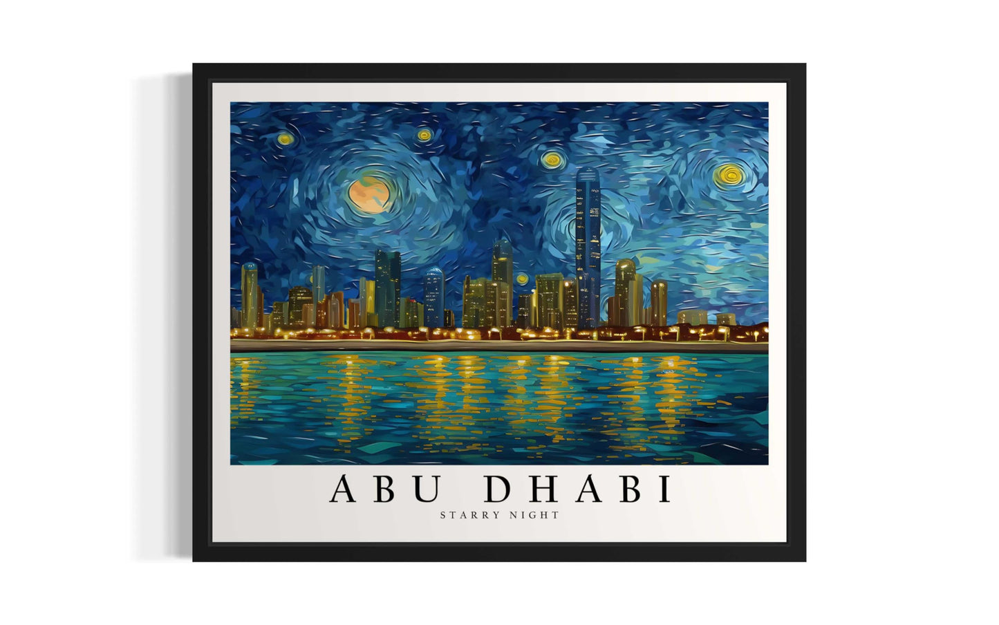 Eiffel Tower Art Print Poster, Van Gogh Starry Night Theme Wall art Painting Decor, Art Home City Artwork For Bedroom, Bathroom, Living Room 81 (Eiffel Tower, 14"L x 11"W, Unframed) BST220