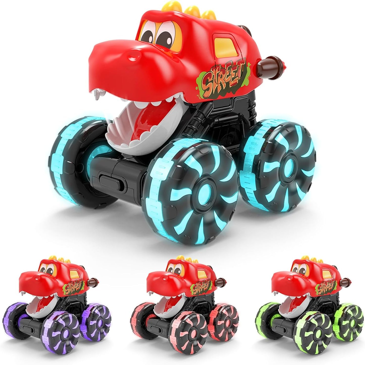 Red Chomping Dino Monster Truck Toy 66