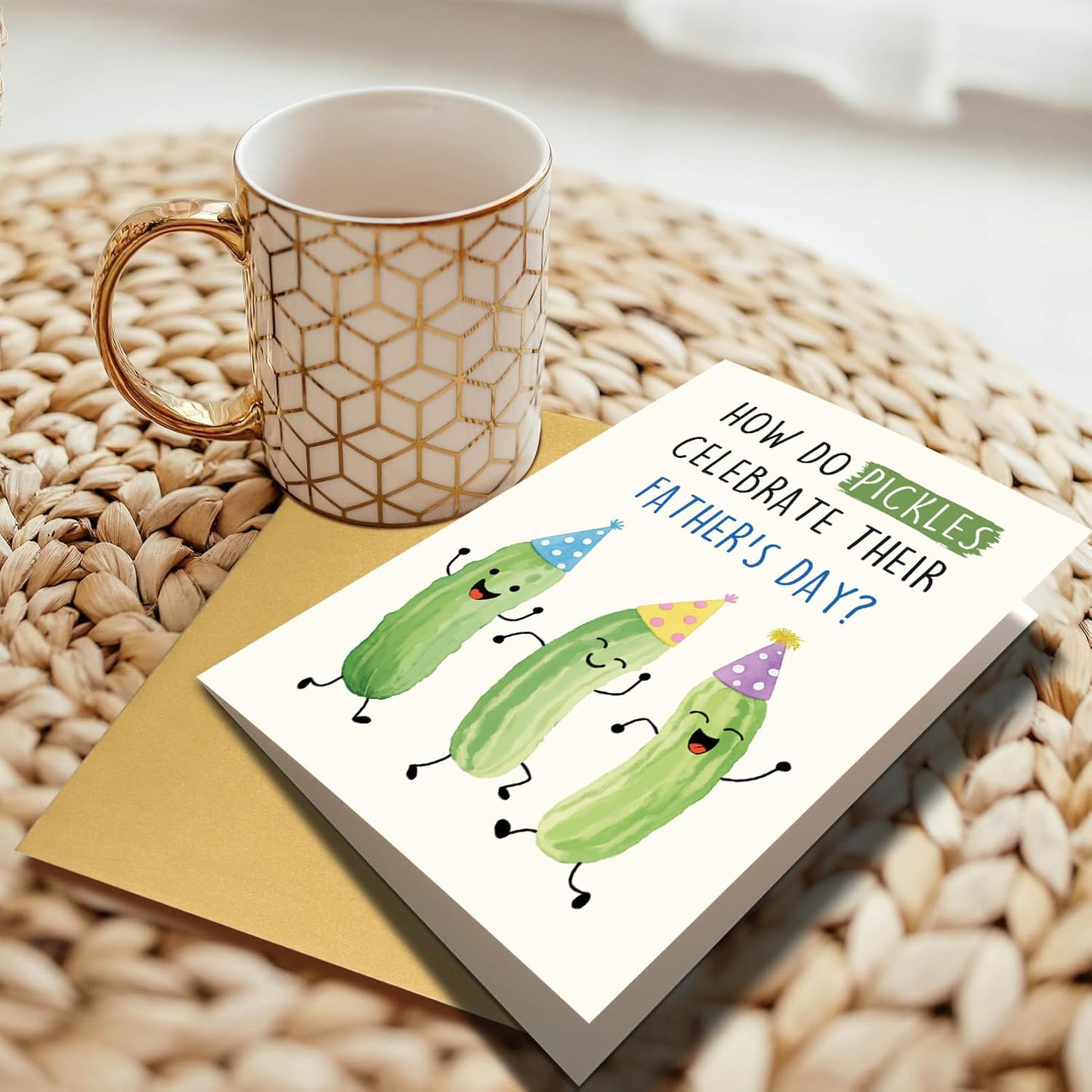 Funny Fathers Day Card for Dad Daddy Bonus Dad, Cute Cards for Fathers Day, Father's Day Cards from Son Daughter, Father's Day Cards Gift For Men Him BST202