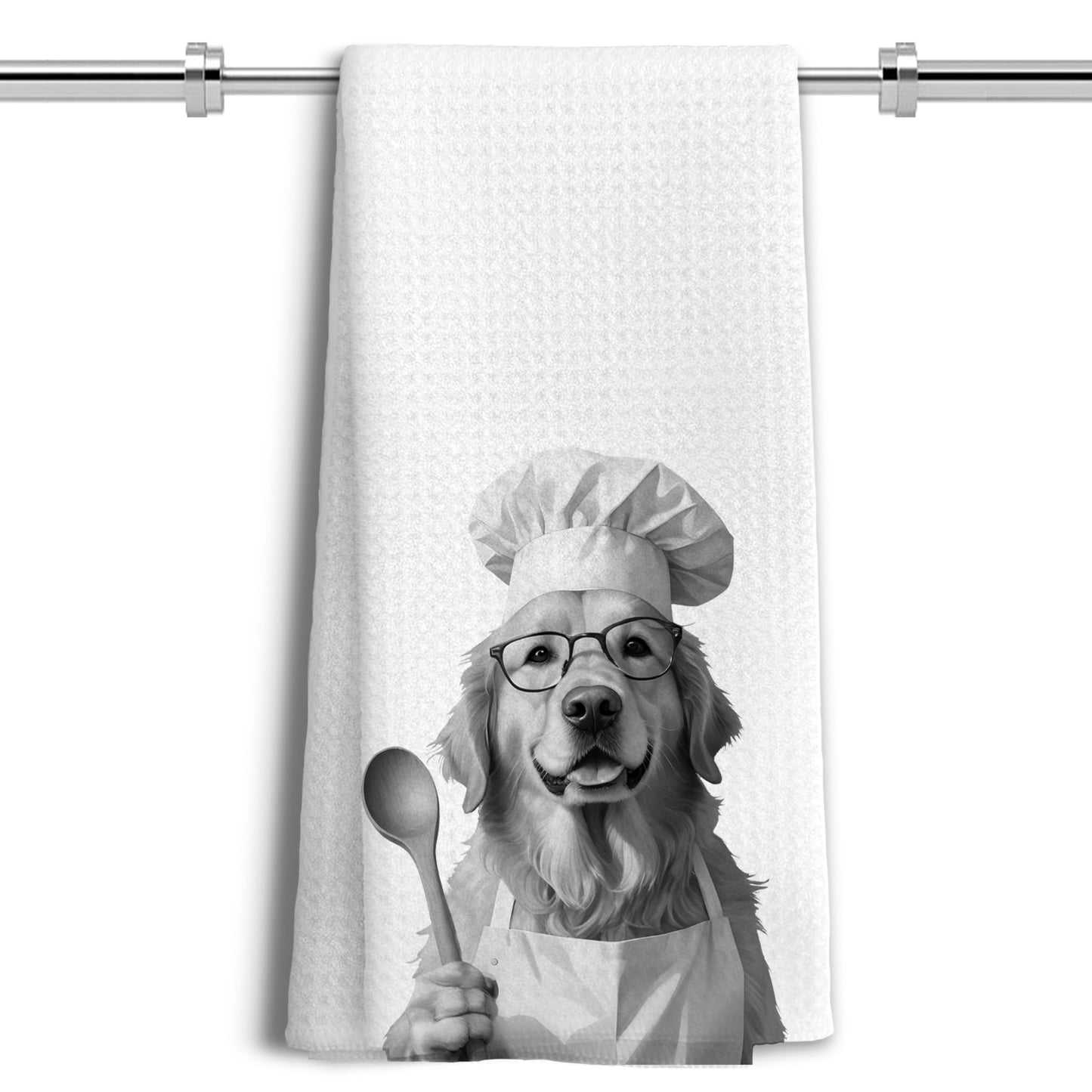 Funny Black Labrador Retriever Kitchen Towels, Black Lab Gifts Dish Tea Towels for Kitchen Decor, Gifts for Labrador Dog Lovers Hand Towels, 16x24 Inches BST202