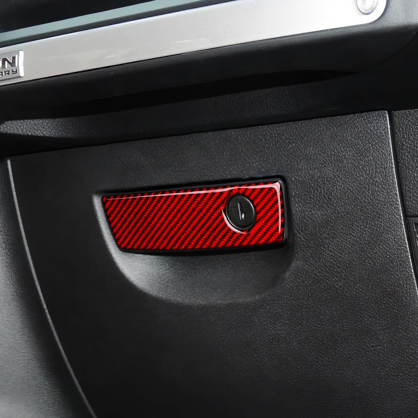 Car Gear Shift Lower Panel Sticker Carbon Fiber Decal Interior Trim Cover for Jeep Wrangler 2011 2012 2013 2014 2015 2016 2017 Accessories (Red) BST220