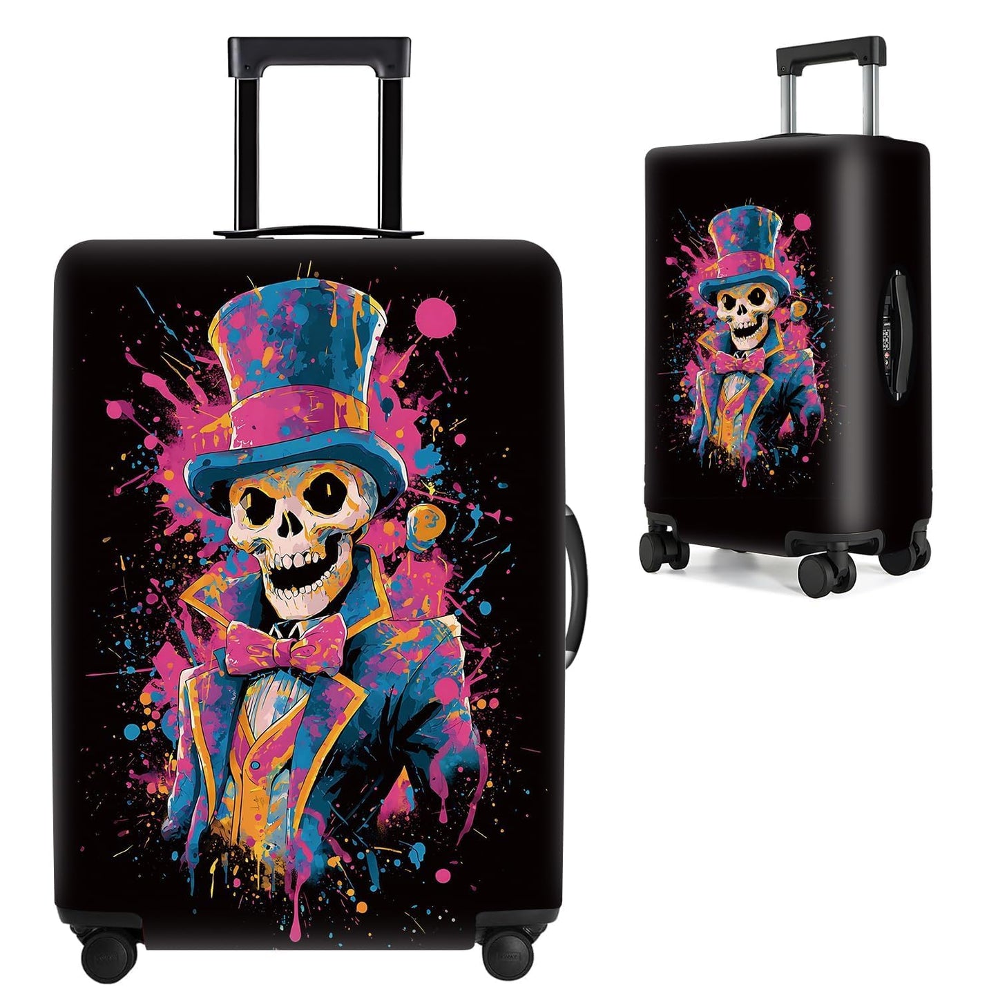 Colorful Abstract Art Luggage Cover – Vibrant Woman Face Design Suitcase Protector – Fits 32 to 34 Inch Travel Luggage,XL BST202