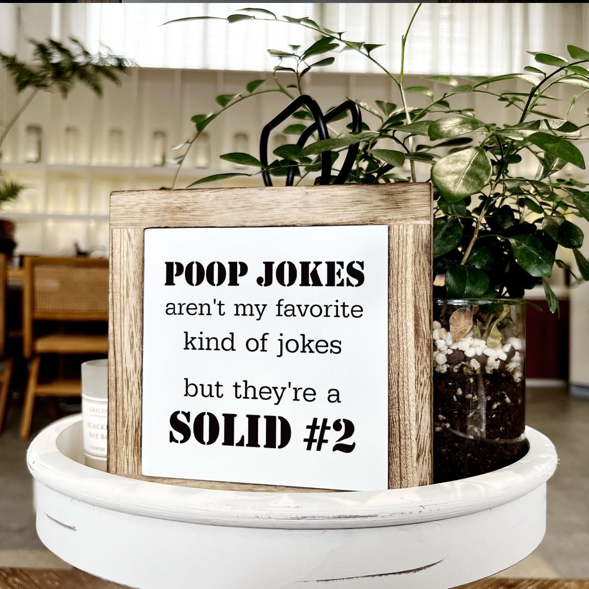 Bathroom Decor, Funny Bathroom Decor, Flush the Toilet This is Not Show and Tell, Wooden Box Signs for Home Decor, Bathroom Decor Tabletop, Kids Bathroom Rules Sign Decor, Bathroom Box Sign B6-71 BST202