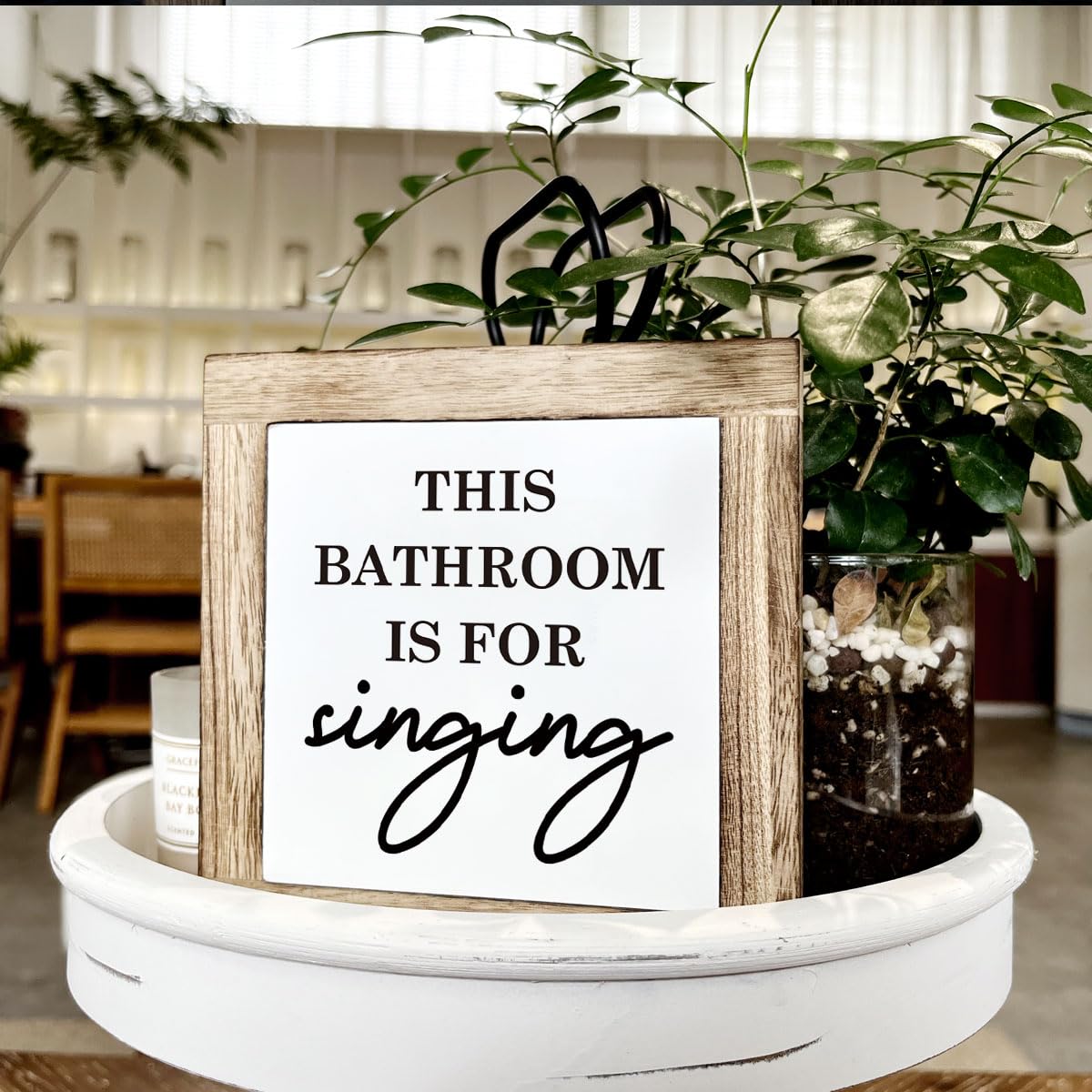 Bathroom Decor, Funny Bathroom Decor, Flush the Toilet This is Not Show and Tell, Wooden Box Signs for Home Decor, Bathroom Decor Tabletop, Kids Bathroom Rules Sign Decor, Bathroom Box Sign B6-71 BST202