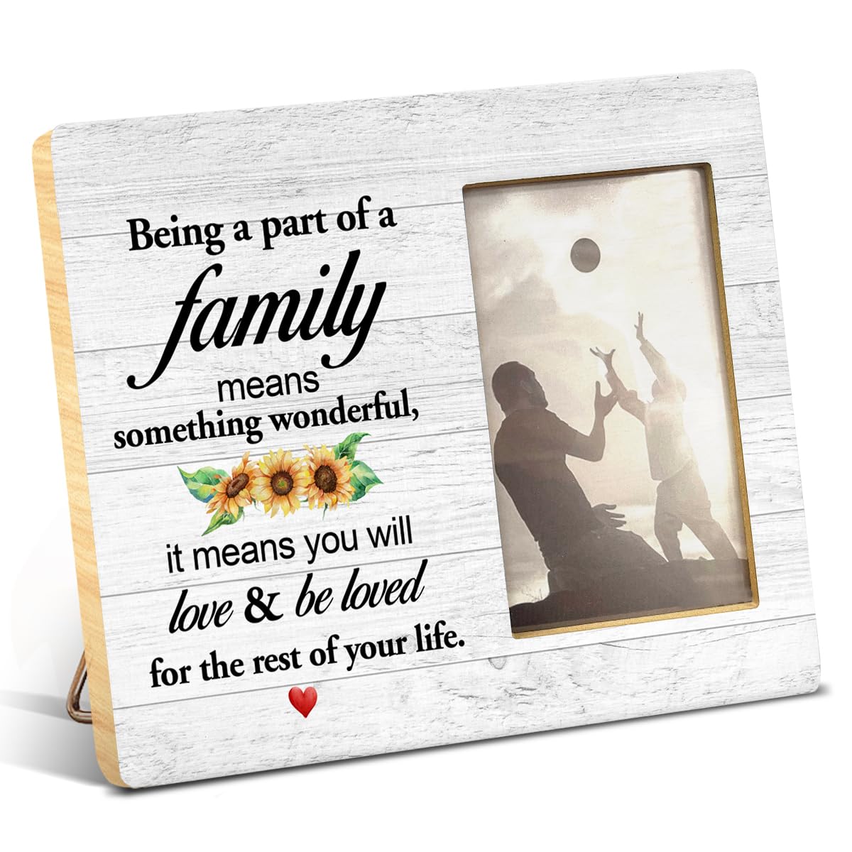 Yuzi-n Memorial Gifts for Loss of Brother Sympathy Wood Picture Frame | Remembrance Brothers Gifts, Memorial Picture Frame for 4x6 Inches Photo BST326H